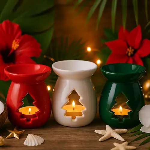 Brûle-parfum avec sapin